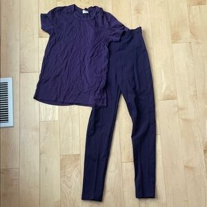 Wilfred Deep Purple Skinny Pants & Top Set